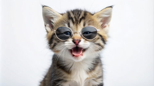 Kitten Smiling sunglasses 14mar24 (2)