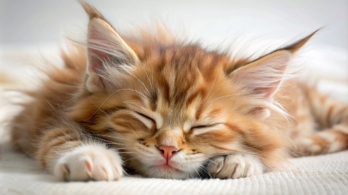 Maine Coon Cat cute kitten sleeping 27feb24 (7)