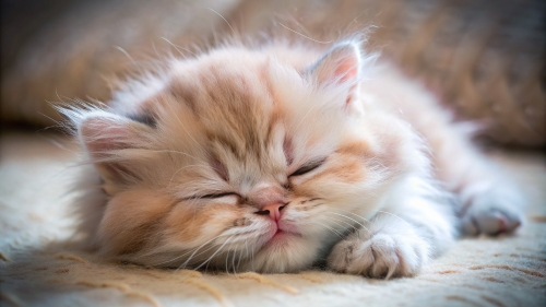 Persian Cat cute kitten sleeping 27feb2024 (8)