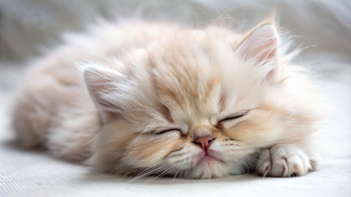 Persian Cat cute kitten sleeping 27feb2024 (9)