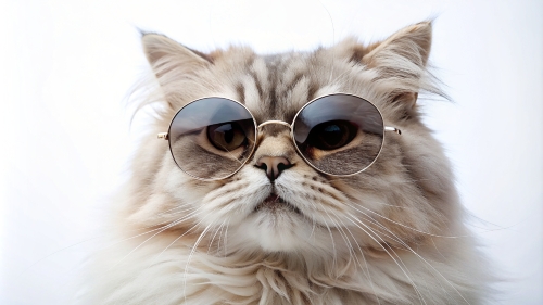 Persian cat wearing sunglasses 28feb24 (1)