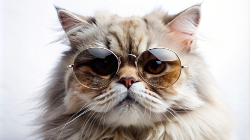 Persian cat wearing sunglasses 28feb24 (12)