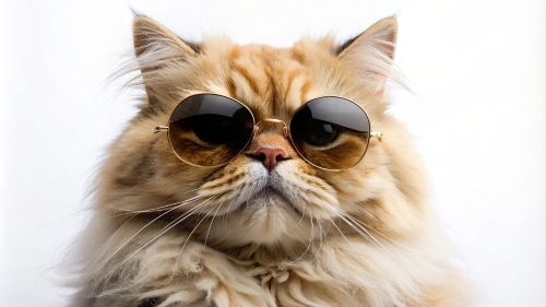 Persian cat wearing sunglasses 28feb24 (4)