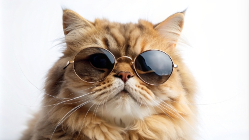 Persian cat wearing sunglasses 28feb24 (5)