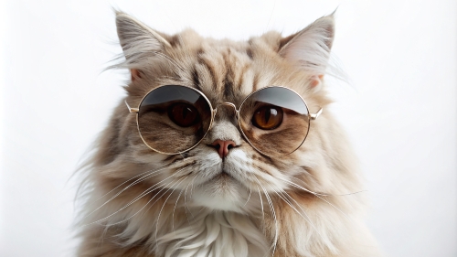 Persian cat wearing sunglasses 28feb24 (8)