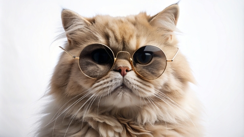 Persian cat wearing sunglasses 28feb24 (9)