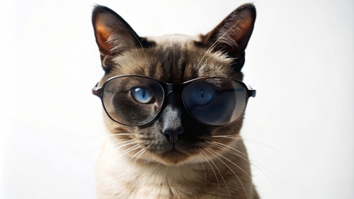 Siamese cat wearing sunglasses 24feb24 (2)