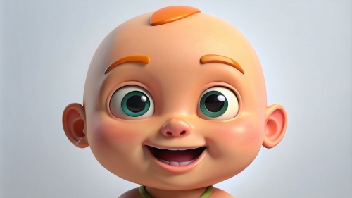 Smiling Baby Avatar Cartoon 15apr24 (17)