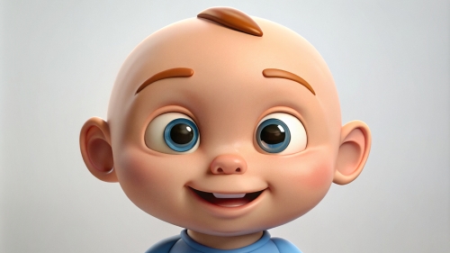 Smiling Baby Avatar Cartoon