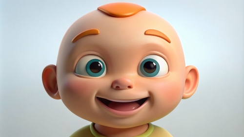 Smiling Baby Avatar Cartoon