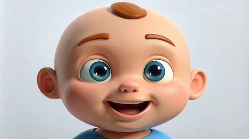 Smiling Baby Avatar Cartoon