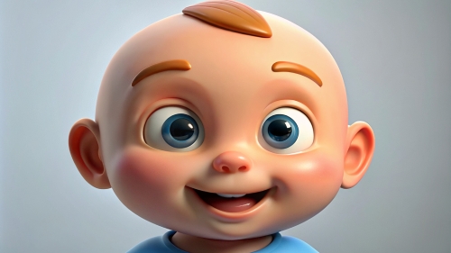 Smiling Baby Avatar Cartoon