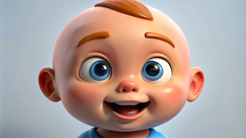 Smiling Baby Avatar Cartoon