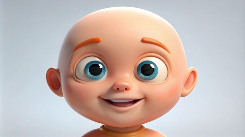 Smiling Baby Avatar Cartoon