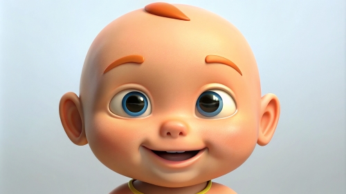 Smiling Baby Avatar Cartoon