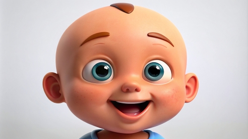 Smiling Baby Avatar Cartoon