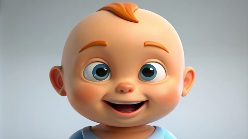 Smiling Baby Avatar Cartoon