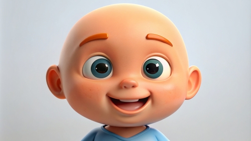 Smiling Baby Avatar Cartoon