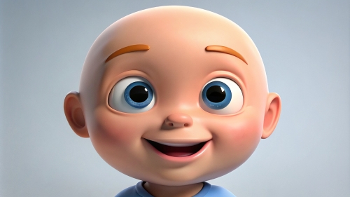 Smiling Baby Avatar Cartoon