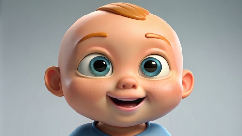 Smiling Baby Avatar Cartoon