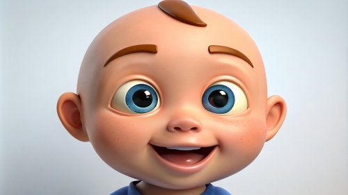 Smiling Baby Avatar Cartoon