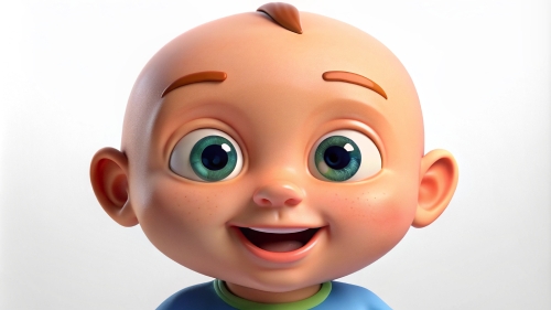 Smiling Baby Avatar Cartoon