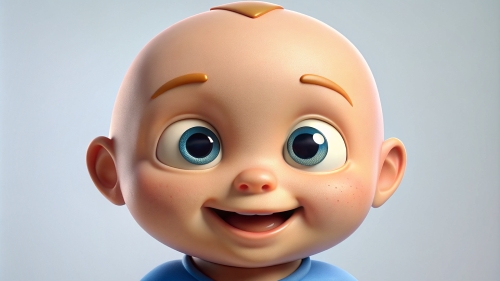 Smiling Baby Avatar Cartoon