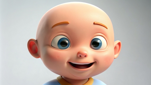 Smiling Baby Avatar Cartoon