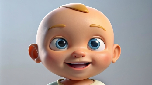 Smiling Baby Avatar Cartoon