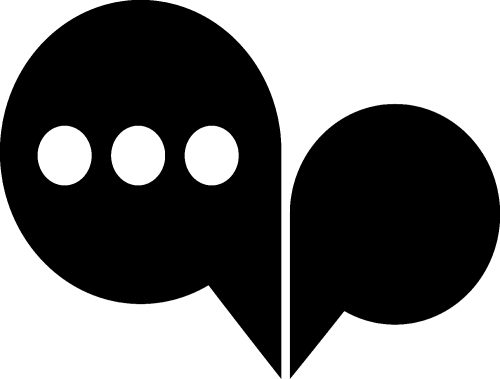 Speech bubble icon sign