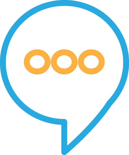 Speech bubble icon sign symbol design