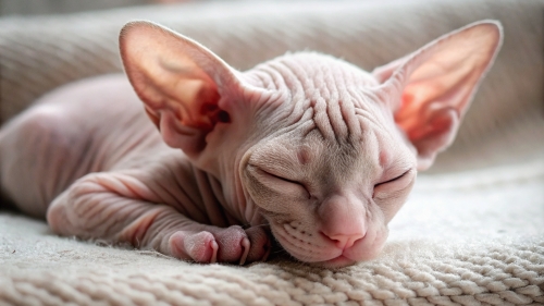 Sphinx cat cute kitten sleeping 25feb24 (2)