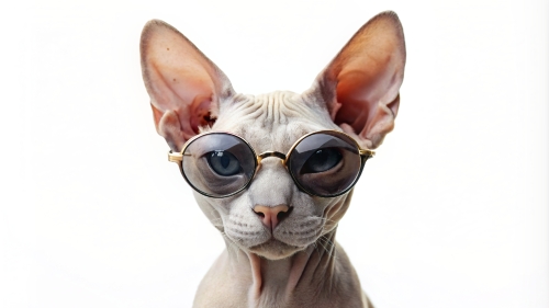 Sphinx cat wearing sunglasses 27feb24 (1)