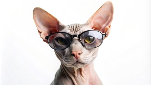 Sphinx cat wearing sunglasses 27feb24 (11)