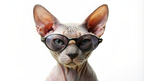 Sphinx cat wearing sunglasses 27feb24 (12)