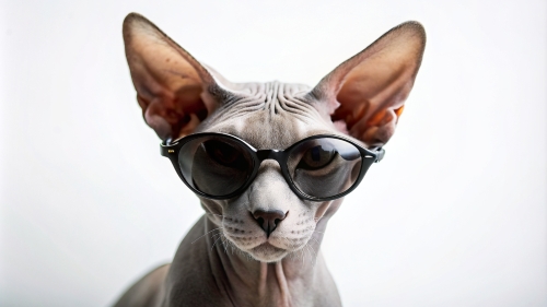 Sphinx cat wearing sunglasses 27feb24 (4)