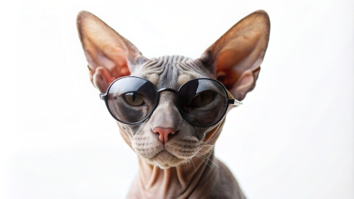 Sphinx cat wearing sunglasses 27feb24 (5)