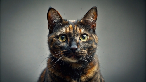 Tortoiseshell cat, Face Close Up 27feb24 (3)