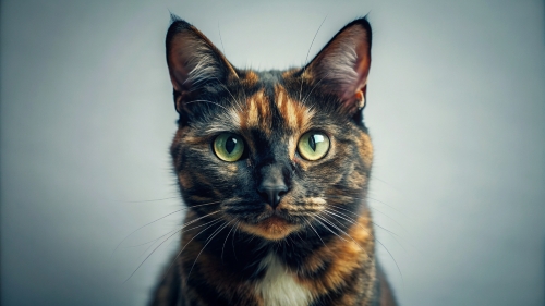 Tortoiseshell cat, Face Close Up 27feb24 (4)